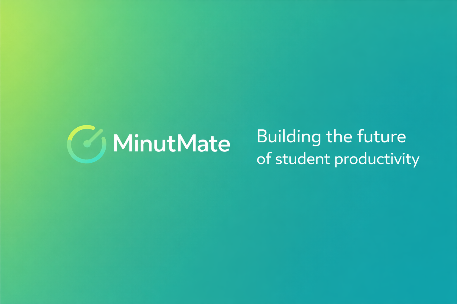 MinutMate green brand banner