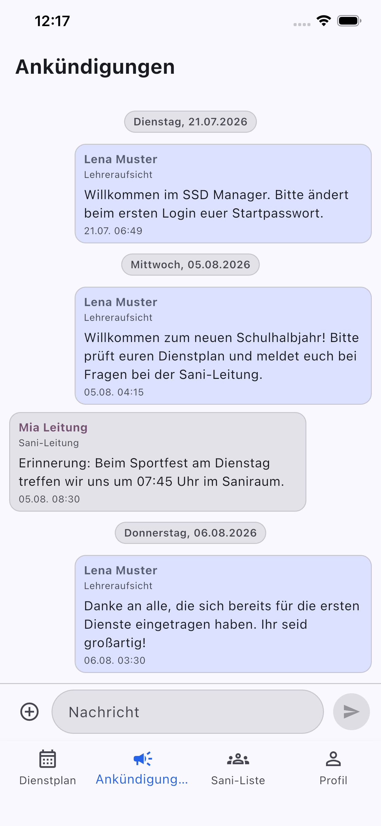SSD Manager announcements conversation