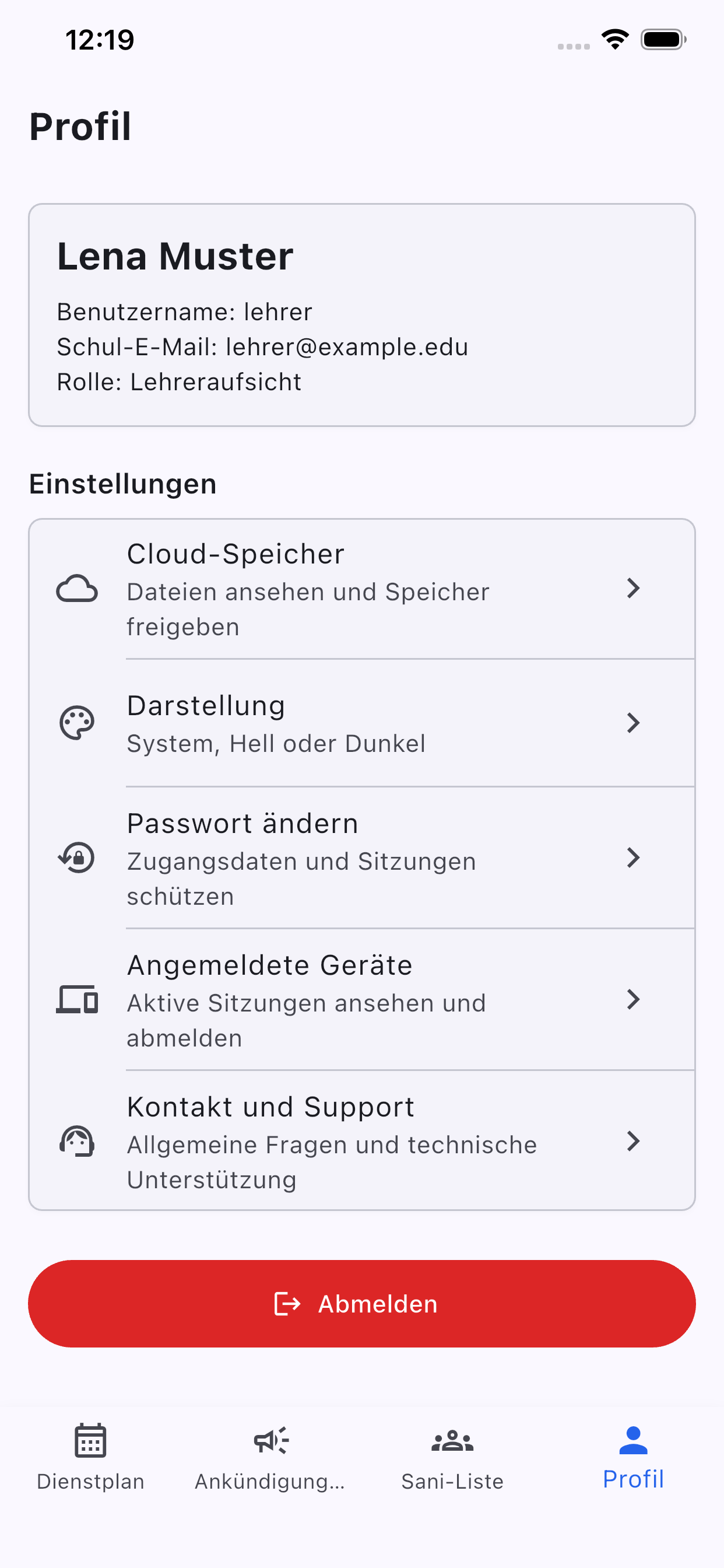 SSD Manager profile and settings